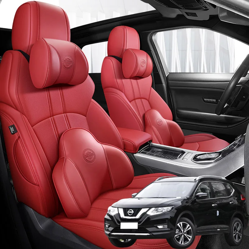 

Накидка на автомобильные сиденья из кожи NAPPA, аксессуары для Nissan X-Trail 2008, 2009, 2010, 2011, 2012, 2014, 2016, 2017, 2018, 2019, 2020, 2021