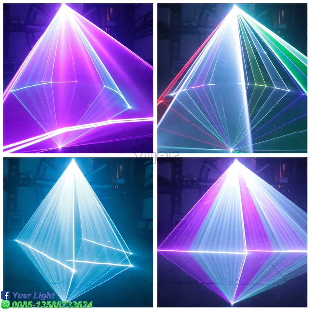 2021 New Laser Animation  Pattern Effect Light RGB 3IN1 Full Color Laser Projector DJ Disco DMX512 Stage Christmas Party Show