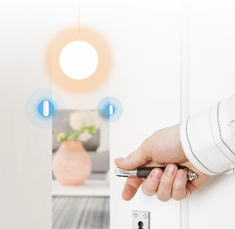 Умный дом WiFi датчик для двери умный контроль работа с alexa google домашняя сигнализация Безопасность