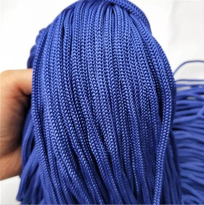 royalblue 4 мм веревка полиэстер толстые шнуры для домашнего текстиля ручной работы декоративные аксессуары шнур - Цвет: royalblue