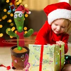 Рождественский подарок, говорящий и танцующий кактус, зарядка через USB, встряхивающаяся плюшевая игрушка, развивающая кукла детства, украшения, аксессуары