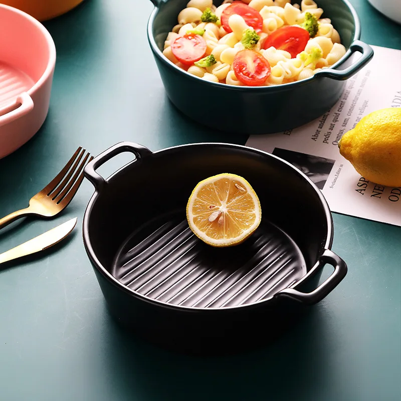 

Lovely bibimbap Fruit Salad Dessert cereal soup bowl set ceramic kitchenware Ramen European porcelain bowl