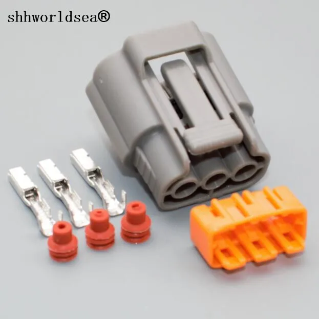 

shhworldsea 1sets 3Pin 2.2mm DL 090 Female car Waterproof Cable plug for Nissan for Mazda RX8 Ignition Coil connector 6195-0009