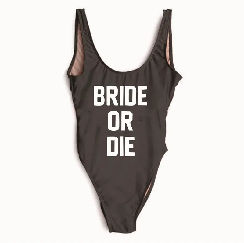 Купальник для девичника невесты или женский сексуальный цельный купальник