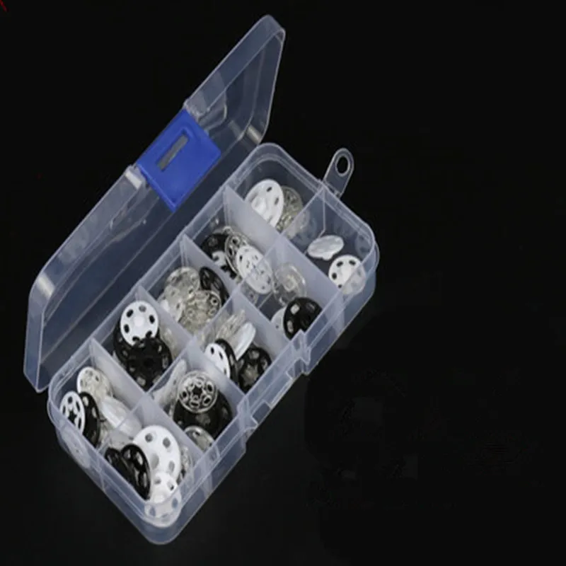 Черные/белые/прозрачные невидимые нейлоновые защелкивающиеся кнопки 7/10/12/15/18/20