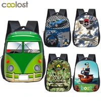 cartoon car tank plane boat small backpack boys kindergarten bag backpacks children school bags diaper toddler bag bookbag