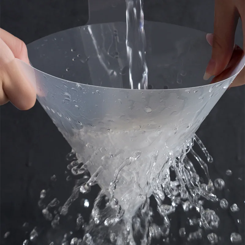 

Foldable Sink Filter Self-standing Kitchen Anti-blocking Funnel Sink Drain Leftovers Soup Sorting Garbage Food Strainer Basket