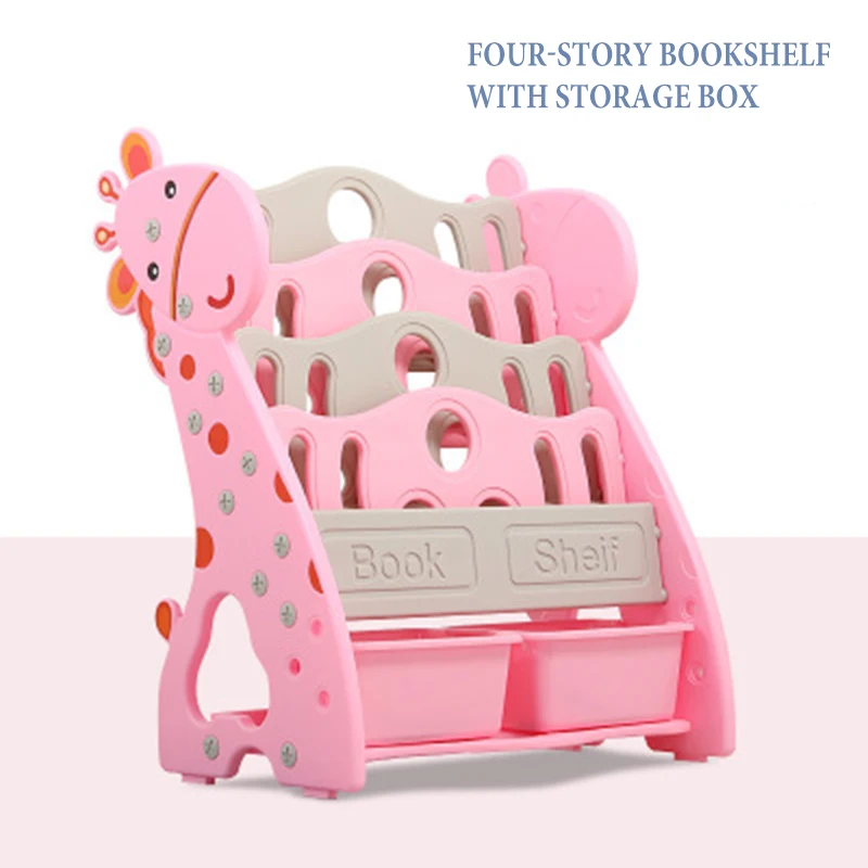 Детская книжная полка на полу простая экономичная Студенческая для детского