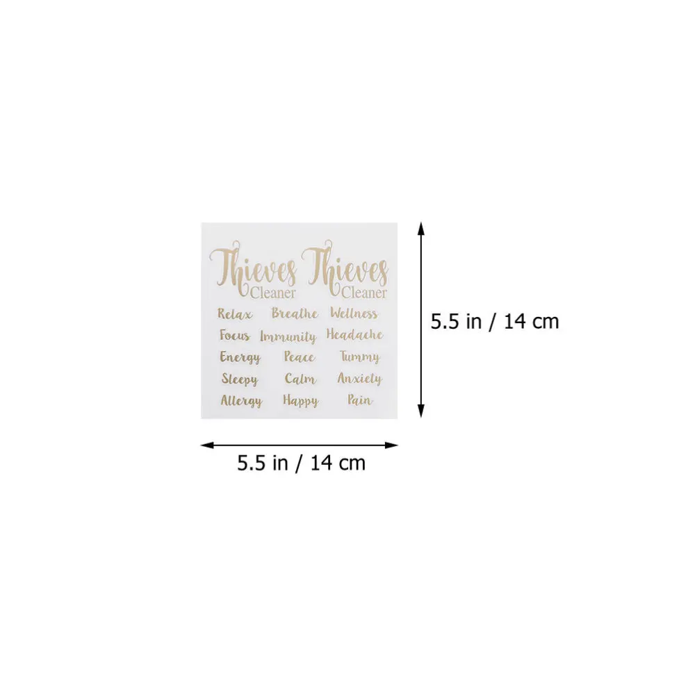 

12 Sheets Essential Oil Bottle Stickers Letter Labels Perfume Bottles Stickers