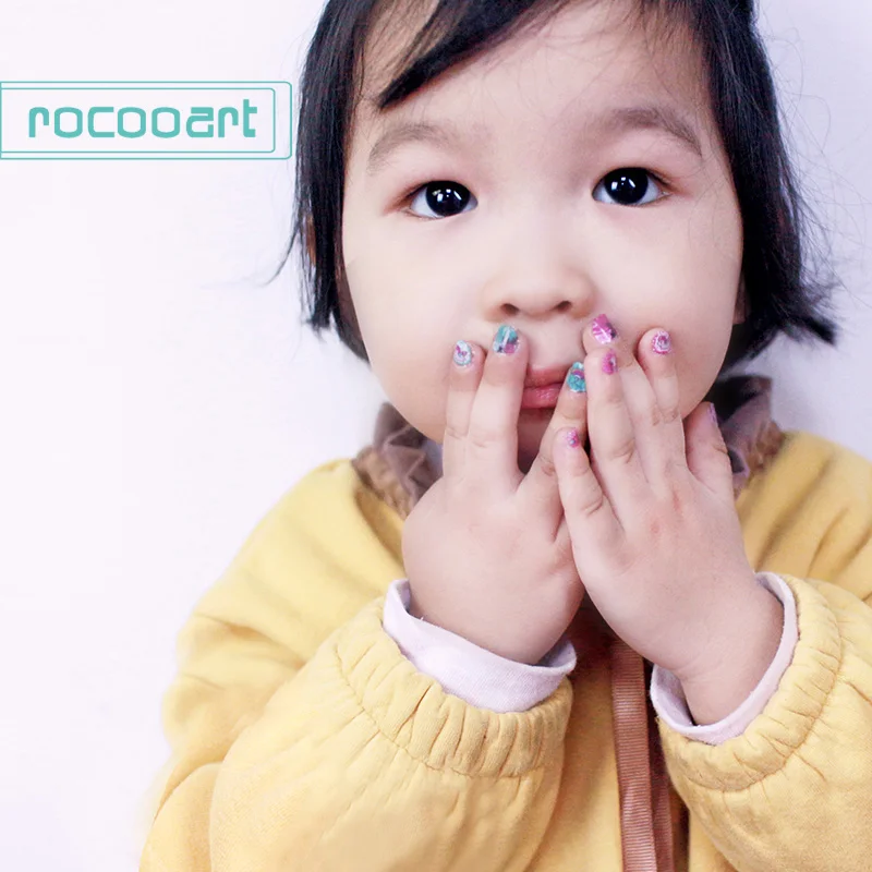 Rocooart самоклеющиеся цветы Единорог узор дизайн ногтей украшения переводные наклейки на ногти акриловые маникюрные ногти принадлежности инструмент