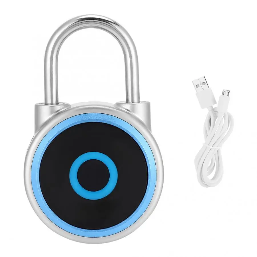 Водонепроницаемый дверной замок USB Перезаряжаемый бесключевый отпечаток пальца
