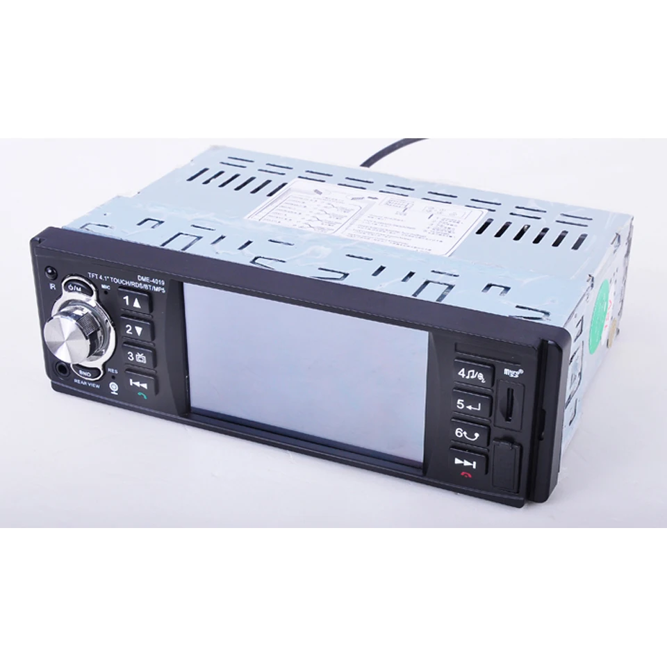 1Din автомобильный MP3 мультимедийный радио Bluetooth Авторадио вход приемник RDS система/FM/USB/SD/AUX поддержка DME4019 задняя камера Bluetooth