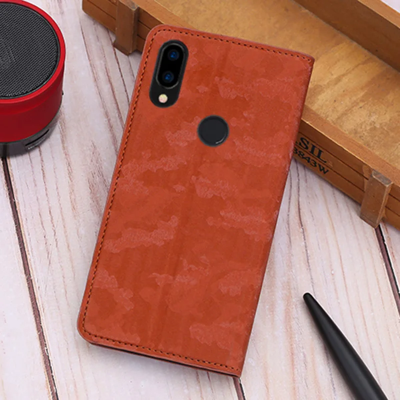 Флип-чехол для телефона для Xiaomi Redmi Примечание 8 7 5 6 4 X Pro для детей 8, 9, se 9T A1 A2 A3 lite Y3 Poco F1 Max 2 3 Mix 2s 3 Искусственная кожа Чехол - Цвет: Brown