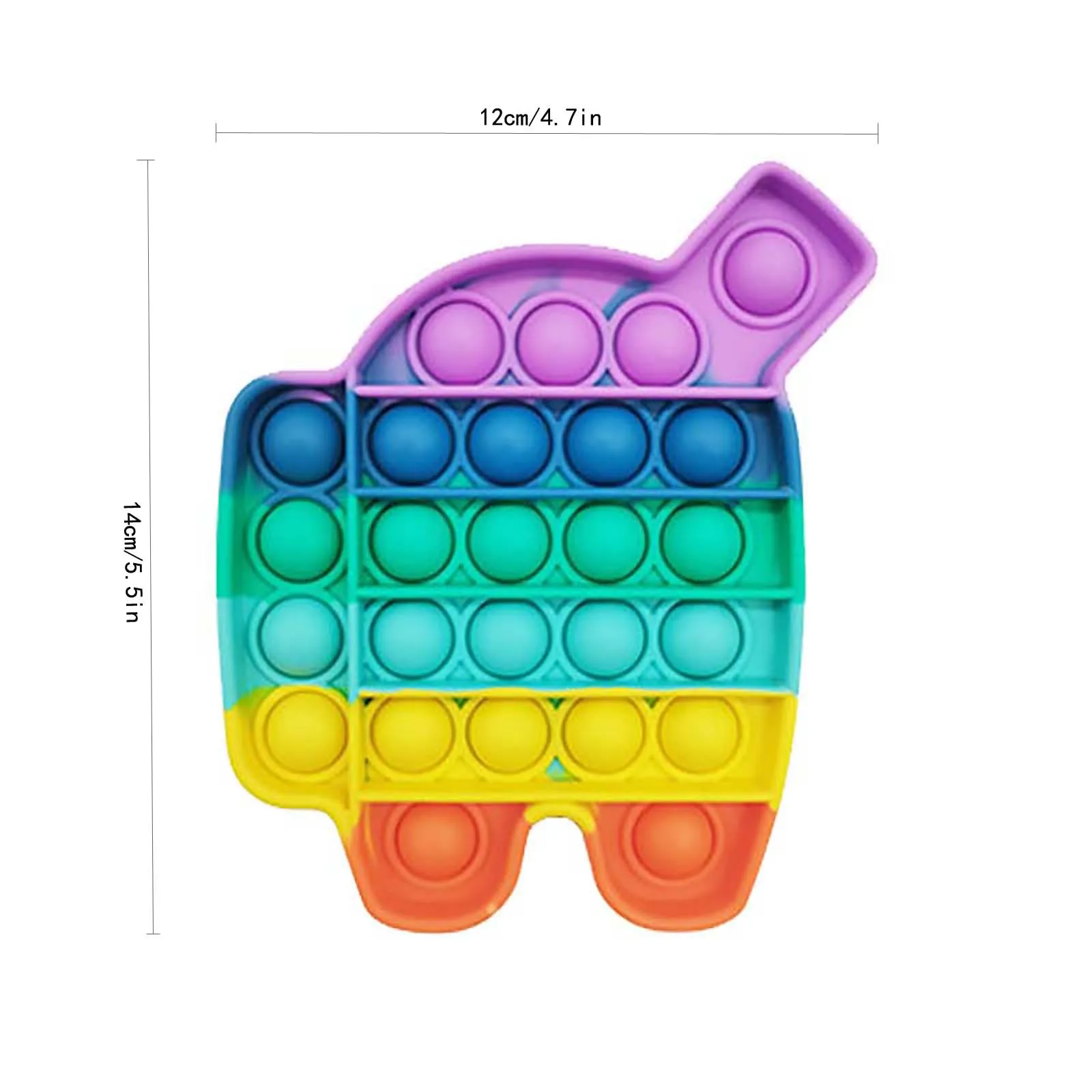 

1PC Fidget Toys Push Bubble Fidget Sensory Toy Autism Special Needs Stress Reliever Sensory Toys For Kids