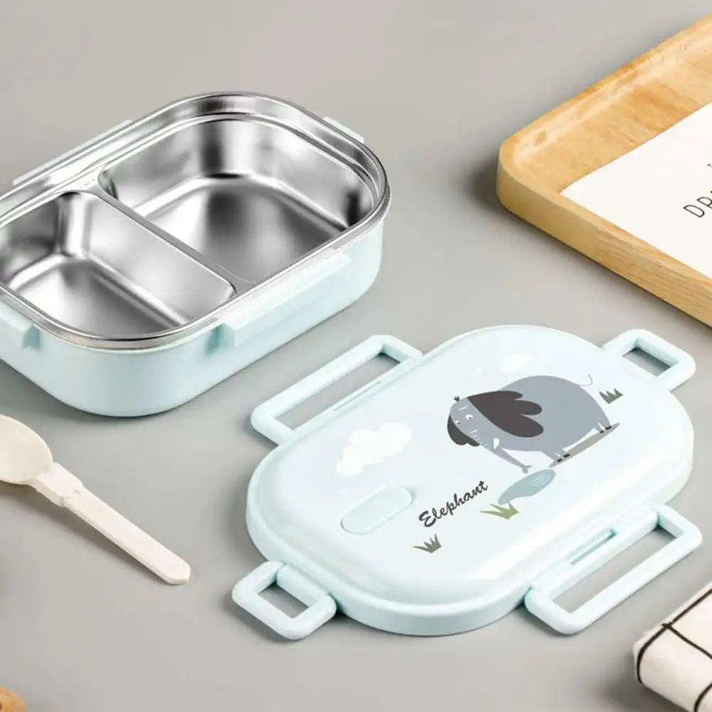 

1 Set Lunch Container Leakproof Large Capacity Stainless Steel Airtight Food Grade Bento Box Home Supplies
