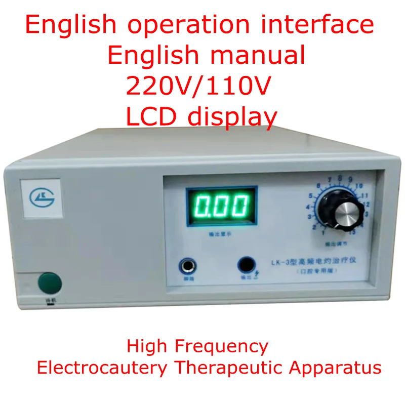 

LCD High Frequency Electrocautery Therapeutic Apparatus Cosmetic Surgery Electric Knife Electrocoagulation Hemostat New LK-3