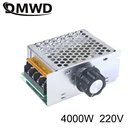 Регулятор напряжения высокой мощности, 1 шт., 4000 Вт, 220 В, регулятор скорости, электронный регулятор напряжения, термостат, бесплатная доставка