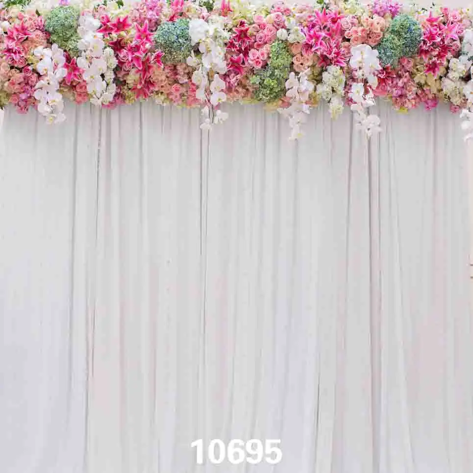 

SHENGYONGBAO Art Fabric Wood Planks Birthday Theme Photography Backdrops Studio Prop Background HL-01