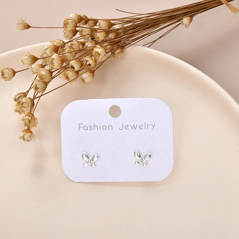 

Silver Korean Minimalist Golden Iron Triangle Stud Earrings for Women Fashion 2021 Jewelry Accessories Gift Letter Ear Stud