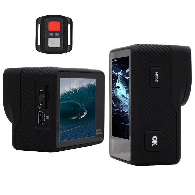 Купить Экшн-камера 4K WiFi Ultra HD Sports Cam Водонепроницаемая камера для дайвинга с дистанционным управлением NK-Shopping