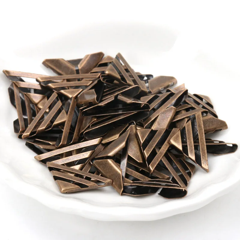 40 шт. бронзовые Защитные уголки для альбомов 17 х17 х2 мм | Дом и сад