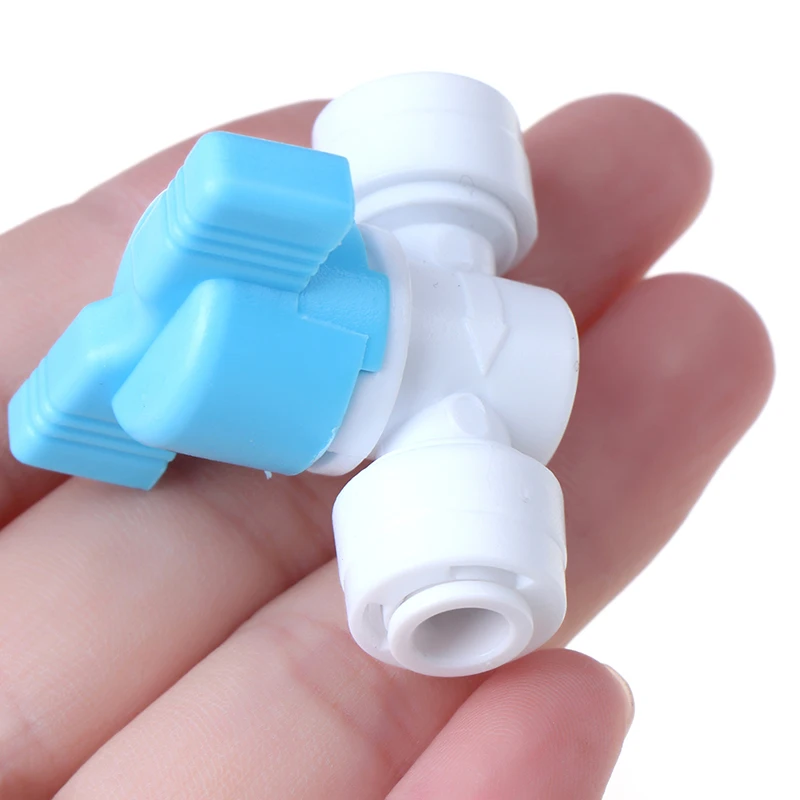 2 PCS/lot Plastic 1/4" OD Tube Tee Type PE Pipe Fitting Hose Quick Connector Aquarium RO Water Filter Reverse Osmosis System |