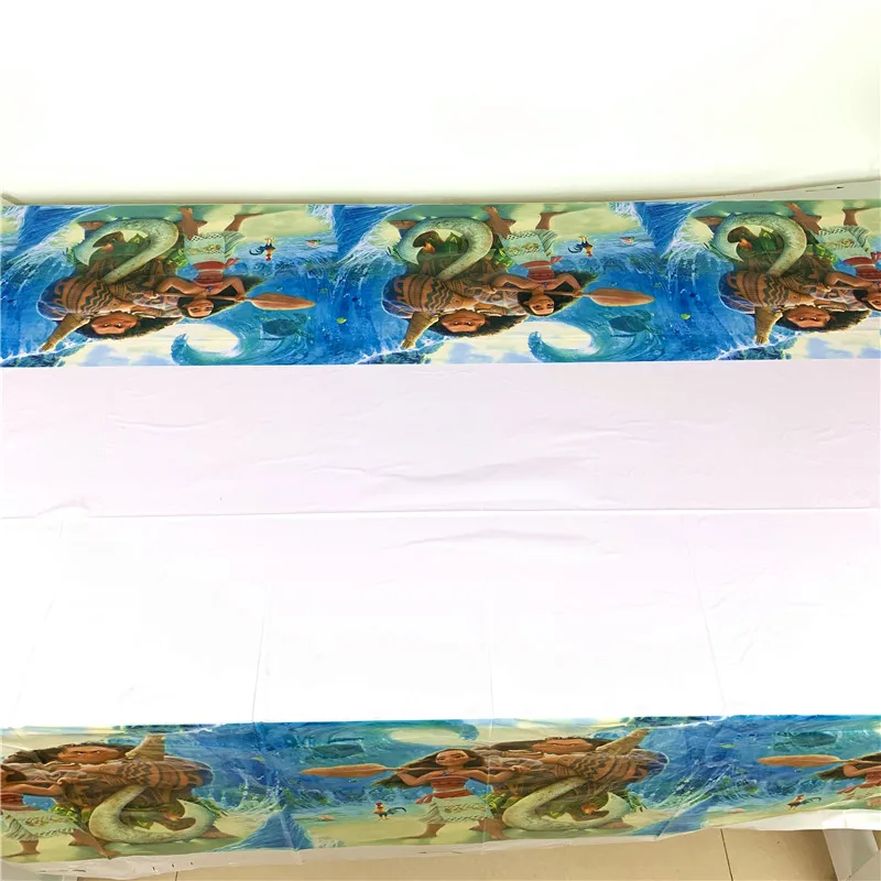 180*108 см 1 шт. одноразовая скатерть с рисунком героями мультфильма Моана Thema