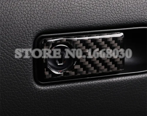 

Carbon Fiber Glove Box Switch Button Trim Cover For Benz GLC X205 X253 2015-2021 1pcs Car accesories interior Car decoration