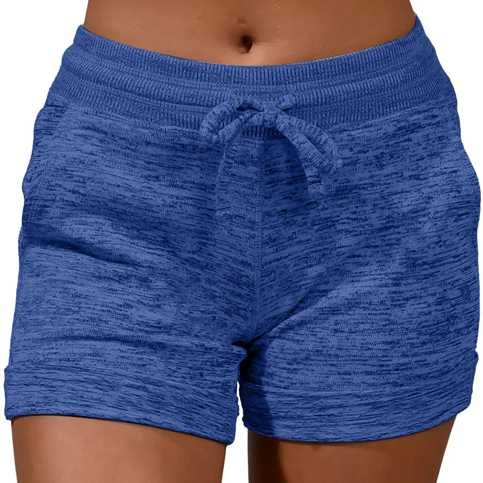 

Women's Clothing Summer New Fashion Women's Casual Sports Frenulum Pocket Quick-drying Shorts Plus Size Drawstring Loose Shorts
