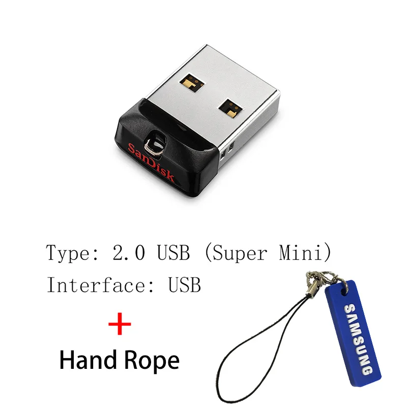 CZ33 AA Флеш-накопитель sandisk, 64 ГБ, 32 ГБ, 16 ГБ, мини USB флеш-накопитель, 32 64, 16 ГБ, флеш-накопитель 2,0, USB флешка, диск на ключ, память для телефона - Цвет: CZ33 AA