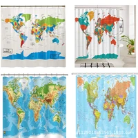 world map tapestries hd decoration polyester fabric hanging wall watercolor map letters table set yoga beach towels