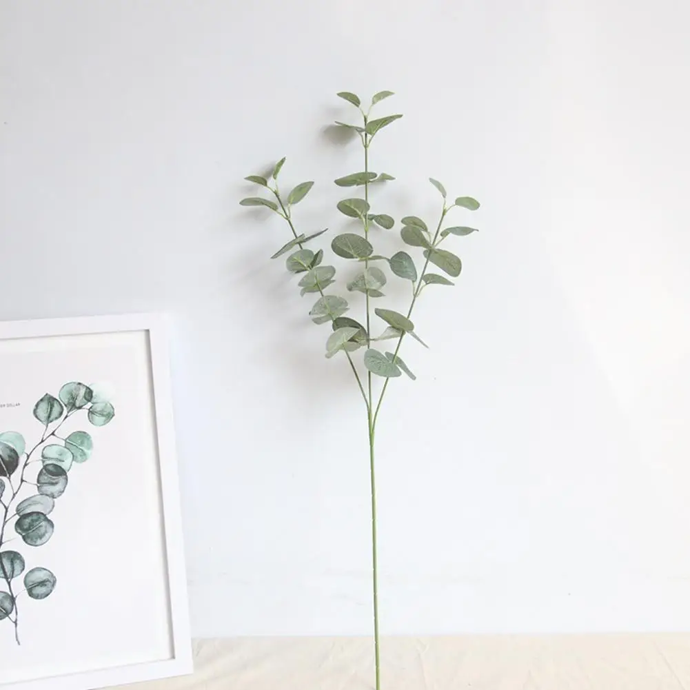 

Artificial Plant Eucalyptus Leaves Plastic Green Plants DIY Eucalyptus Decorations Home Fake Forest Style Leaves Wedding N9S2