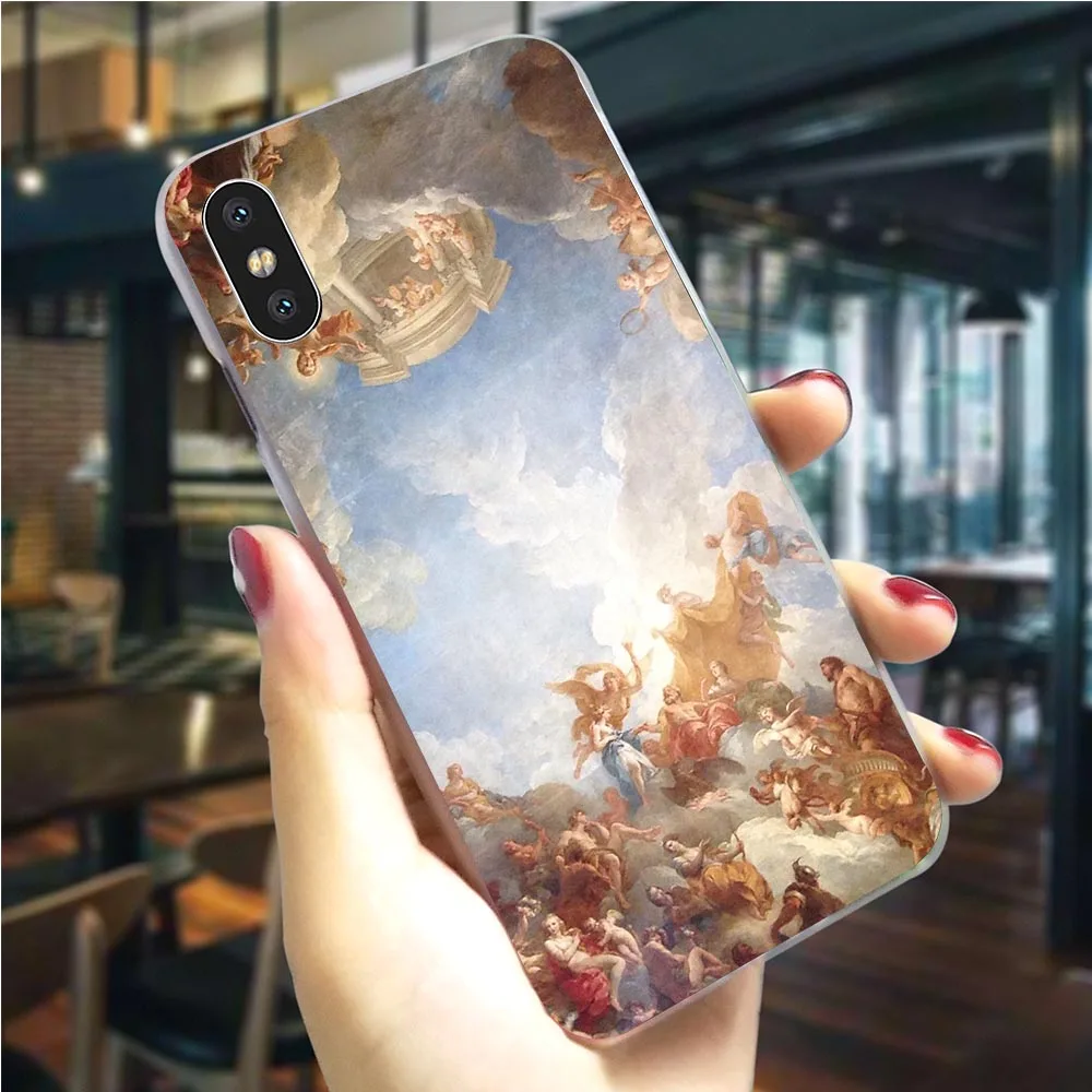 K2527111 Чехол для телефона с принтом «Ренессанс ангелы» чехол для iphone 8 5 5S SE 6 6 S/6 6S Plus 7/7 8 Plus X XS XR Xs Max, Жесткий Чехол - Цвет: K2527111