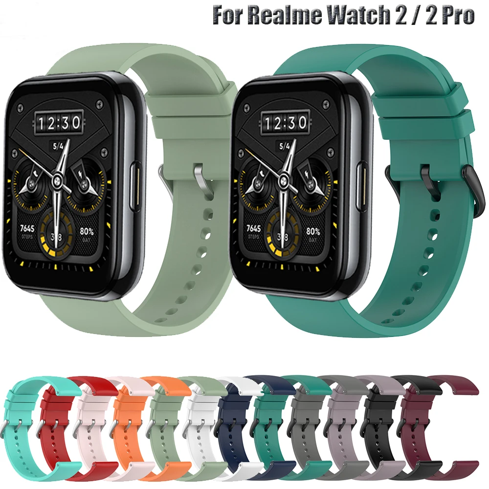 

Watch Band Strap For Realme Watch 2 Pro Smart Silicone Wristband For Realme Watch S pro Color Bracelet Watchstrap