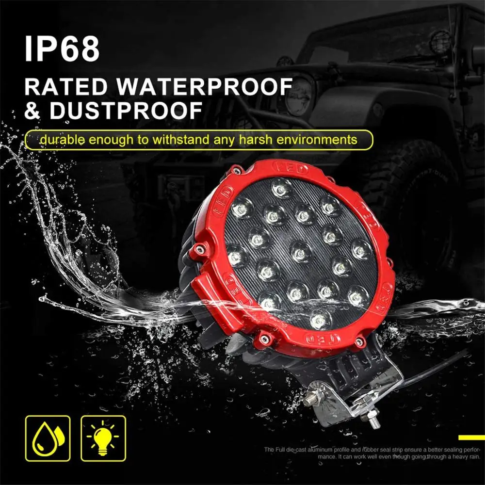 48 Вт Светодиодный светильник для автомобиля лампа вождения грузовика прицепа