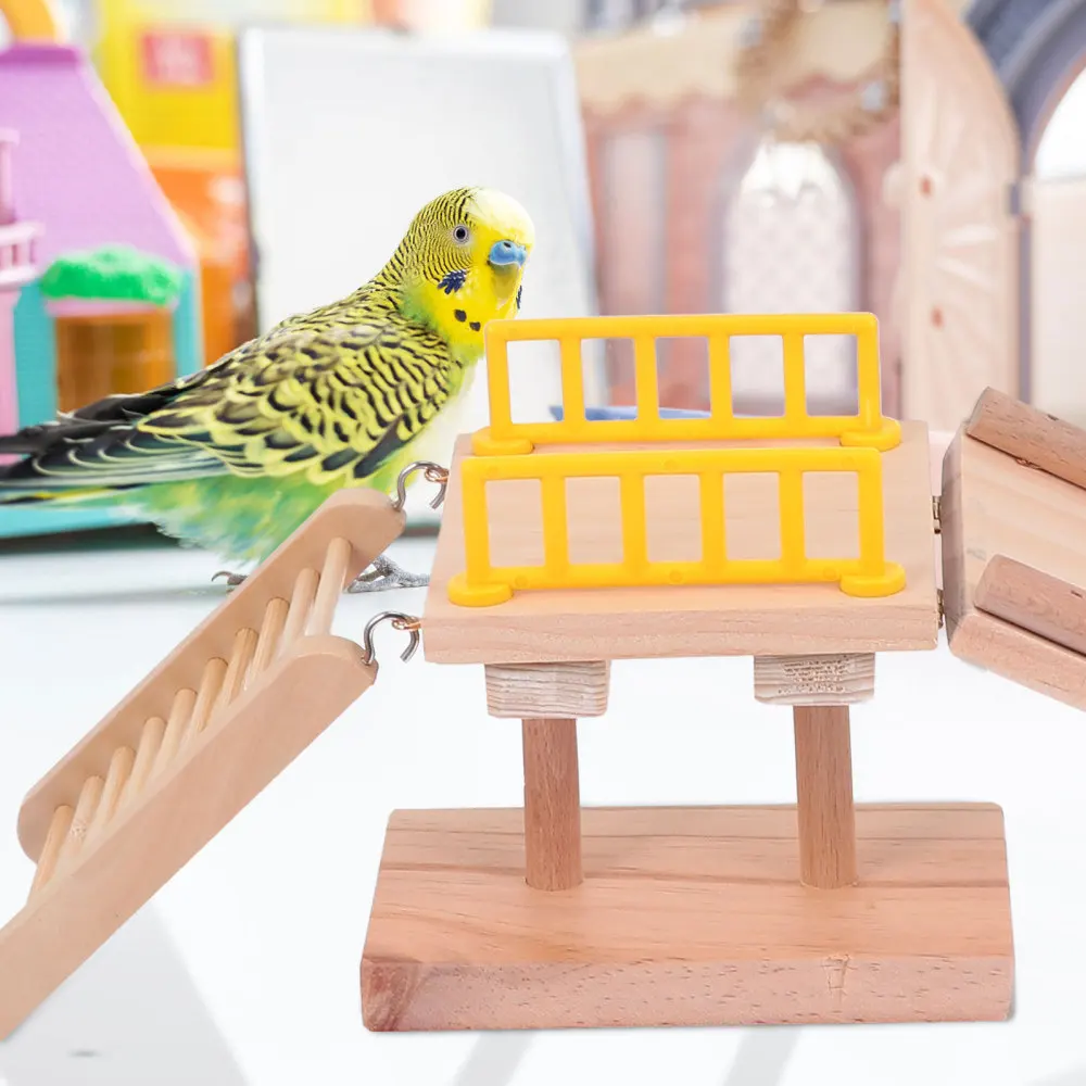 

Parrot Slide Training Ladder Pet Climbing Ladder Bird Intelligence Training
