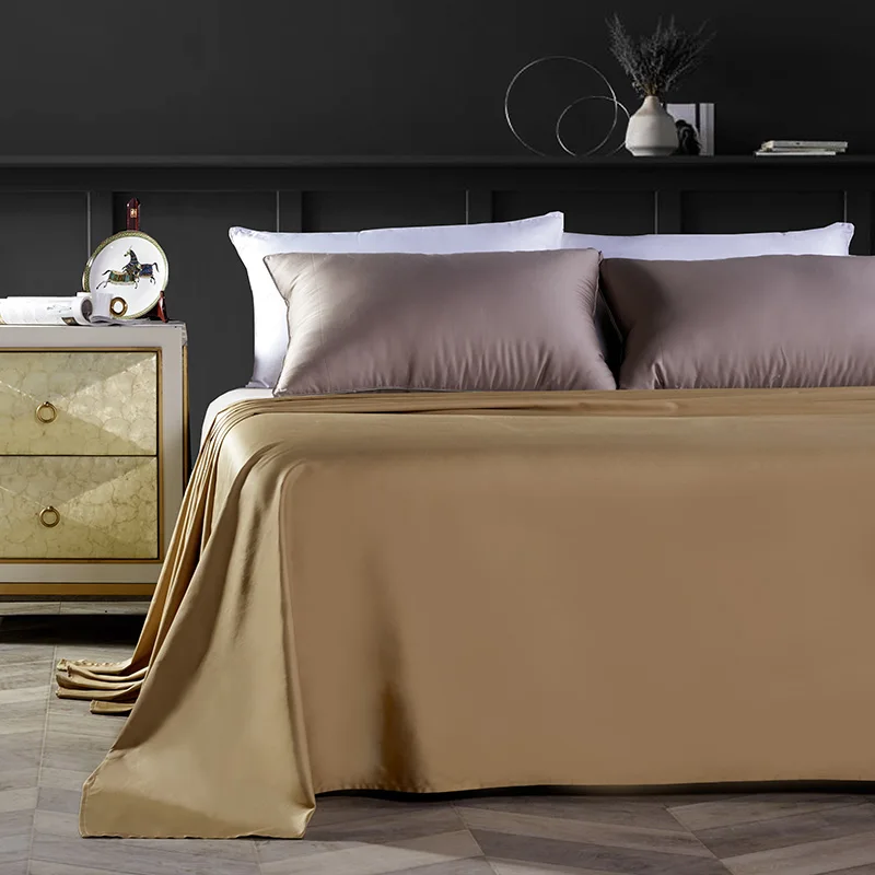 100% Cotton Solid Flat Bed Sheet Skin-Friendly And Breathable High Quality Plain Colour 2 Sizes 160x230cm 250x250cm | Домашний