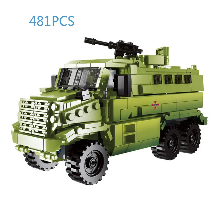 

world war military 1:30 scale Transport truck moc batisbricks block WW2 army forces bricks Russia vehicle toys For Boys gifts