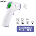 Бесконтактный инфракрасный термометр OUTAD, цифровой ИК Электронный лазерный прибор для измерения температуры тела, температура лба, уха, для дома и улицы, для детей и взрослых