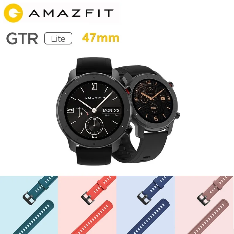 Глобальная версия Amazfit GTR Lite 47 мм Смарт-часы водонепроницаемые умные часы AMOLED