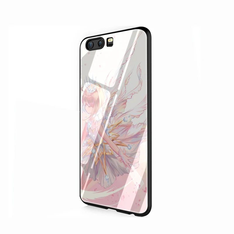 G5 EWAU карта Captor Sakura закаленное стекло телефон чехол для Huawei P10 P20 P30 mate 20 Lite pro P Smart Y6 Y9 Honor 8X9 10 - Цвет: G5