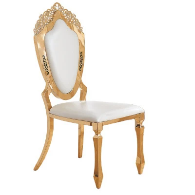 

ChinaFurniture processing and production factory modern light luxury leather dinner chair Stainless Steel foot