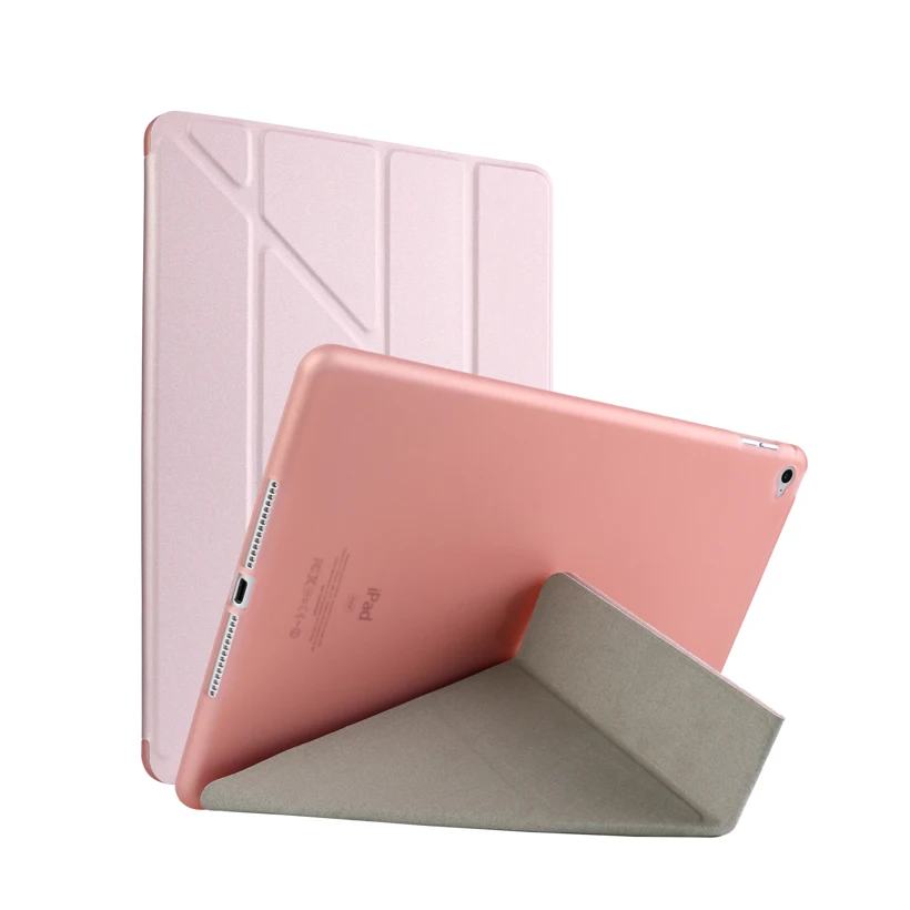 Rose Gold Tablet Case For iPad2018 Pro 10.5 MINI 4 5 1 2 3 Air 2 Cases Flip PU Leather Bumper For IPAD5 6 2 3 4 Covers Fundas - Цвет: Rose Gold