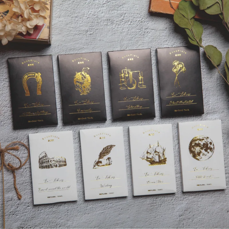 60 шт. винтажные бумажные подставки для книг|Бумажные конверты| |