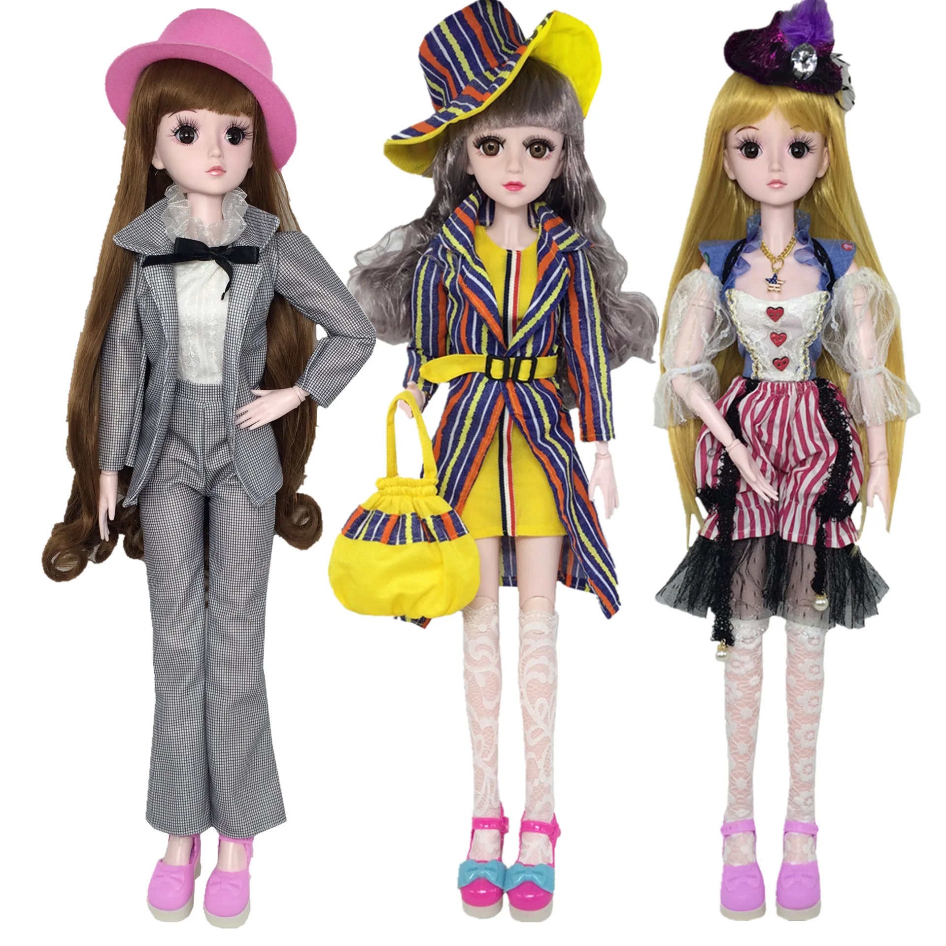 1 комплект кукла 1/3 BJD с модной кукольной одеждой повседневной одежды пальто штаны