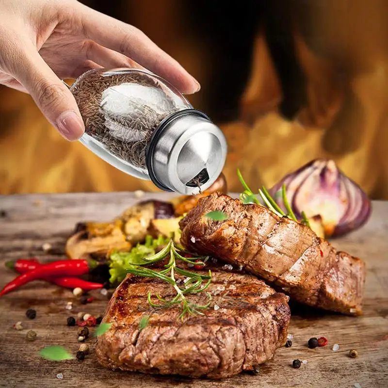 Вращающаяся столешница для трав и специй с 6 стеклянными приправа