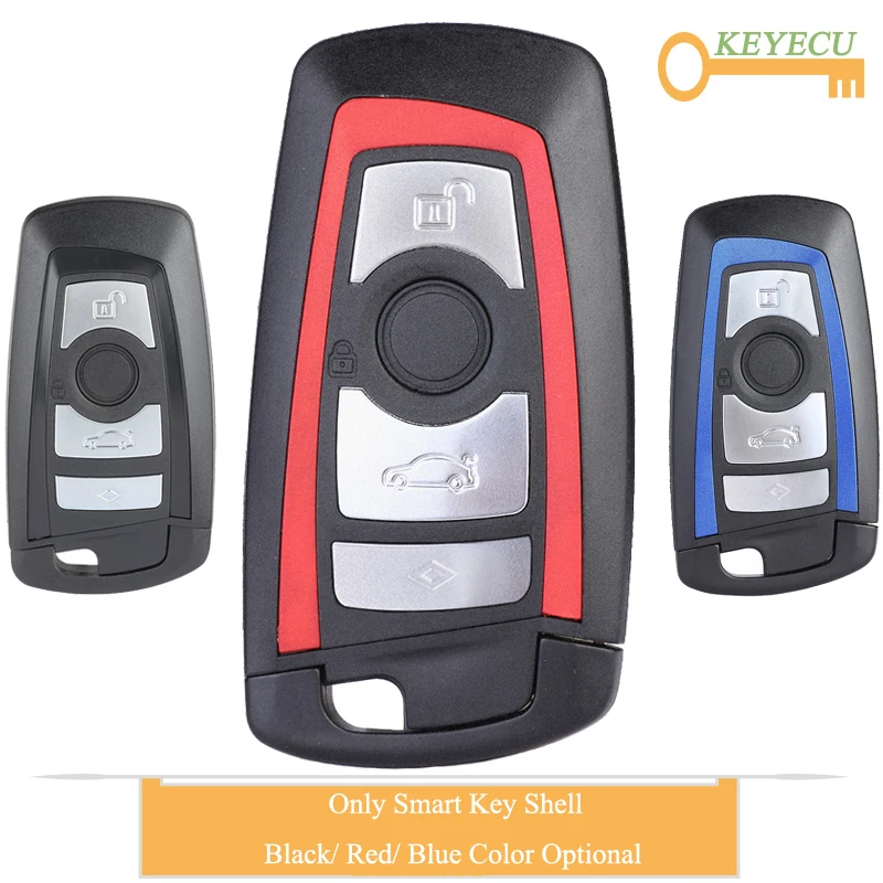 KEYECU черный/красный/синий смарт пульт дистанционного управления автомобильный