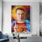 Плакат по исследованию космоса, холст, искусство, Разделитель-арбуз, мусс, Мессия, портрет людей, колоний Марс, я мечтал, картина, декор, холст