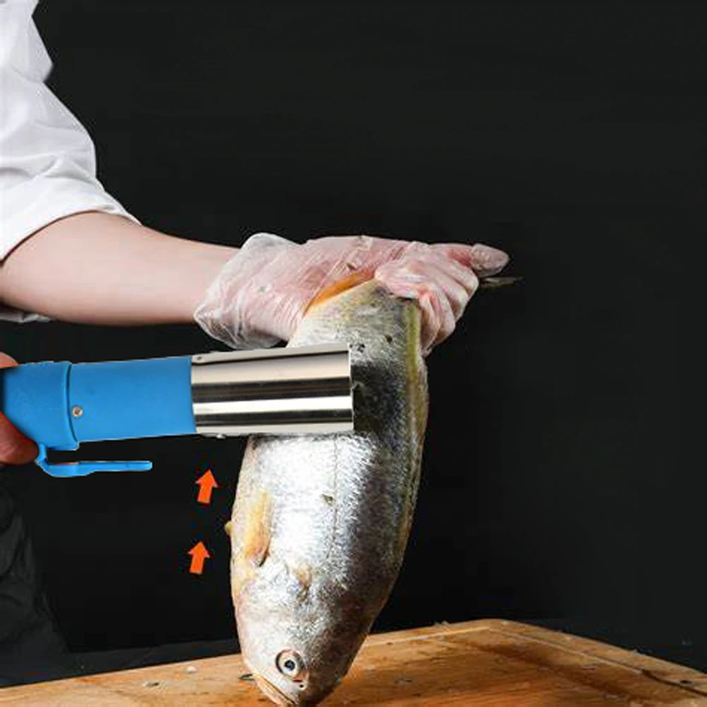 

Rechargeable Seafood Tool Kitchen Cleaning Handheld Scale Removal Waterproof Fish Scaler Durable Adjustable Electric Rotating