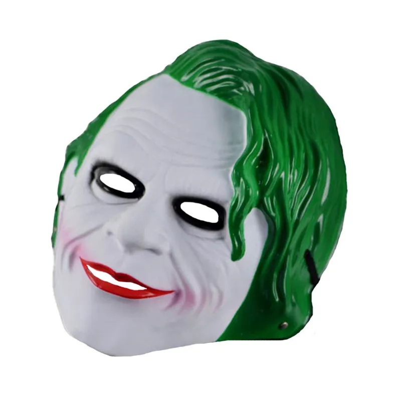Joker маска Бэтмена и Джокера Косплэй Полный Маски зеленый волос ПВХ подарок на год Хэллоуин Детский костюм для вечеринок аксессуар